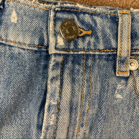 ZARA distressed denim mini skirt - Picture 5 of 8